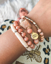 Load image into Gallery viewer, Peach Aventurine coral bracelet from kinsley armelle