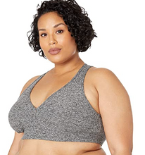 Load image into Gallery viewer, female model wearing gray sports bra from beyond yoga