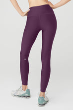 Load image into Gallery viewer, Dark plum compression leggings