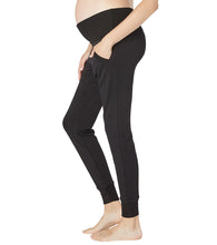 Load image into Gallery viewer, Cozy Fleece Fold Over Maternity Sweatpants