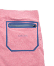 Load image into Gallery viewer, back pocket on light pink men&#39;s drawstring board shorts