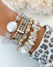 Load image into Gallery viewer, Silver beaded cabo bracelet from kinsley armelle