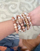 Peach Aventurine coral bracelet from kinsley armelle