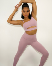 Load image into Gallery viewer, Female model wearing light pink leggings from kosha fit