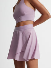 Load image into Gallery viewer, Female model wearing Lavender Mist colored Rivera Skort from Varley
