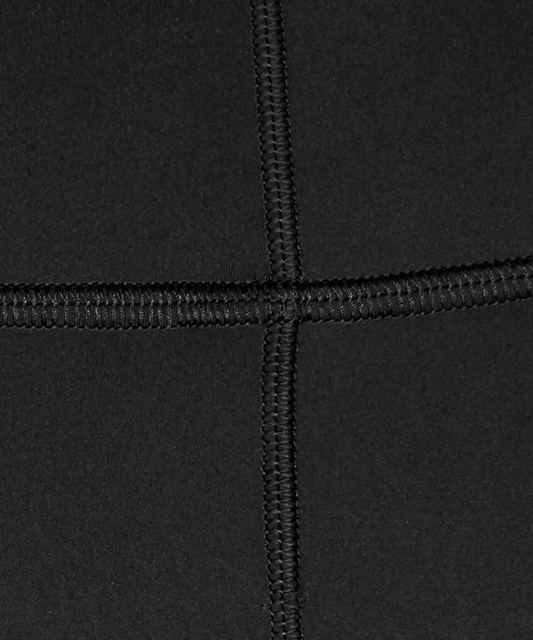 thread details of women's black leggings from lululemon 