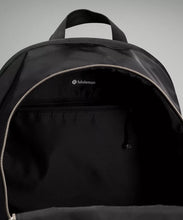 Load image into Gallery viewer, Interior of black backpack