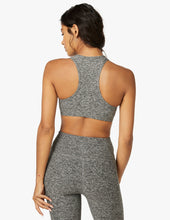 Load image into Gallery viewer, female model wearing gray sports bra from beyond yoga