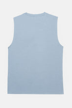 Load image into Gallery viewer, back of mens light blue tank