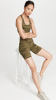 Racerback ready bra in Olive Wood Jacquard print from Beyond Yoga